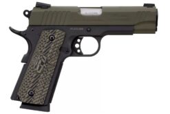 TAURUS 1911 COMMANDER 45 ACP PISTOL WITH OD GREEN SLIDE AND OPERATOR II VZ GRIPS